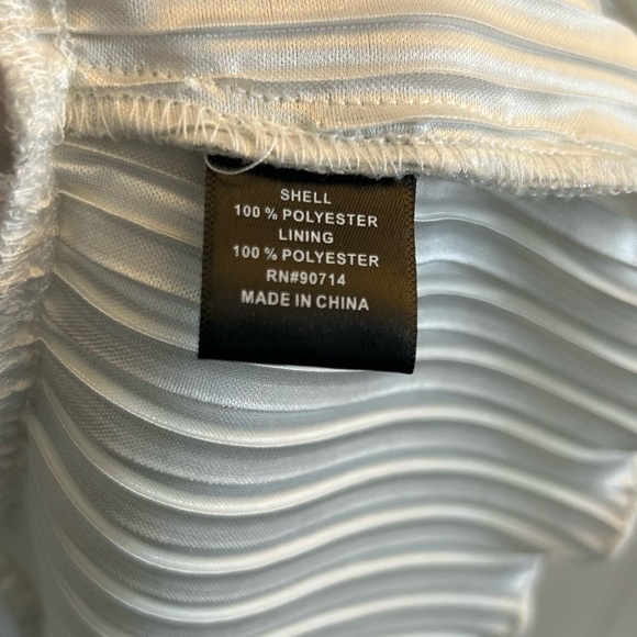 MSK Silver Pleated Women's Blouse - Picture 4 of 4